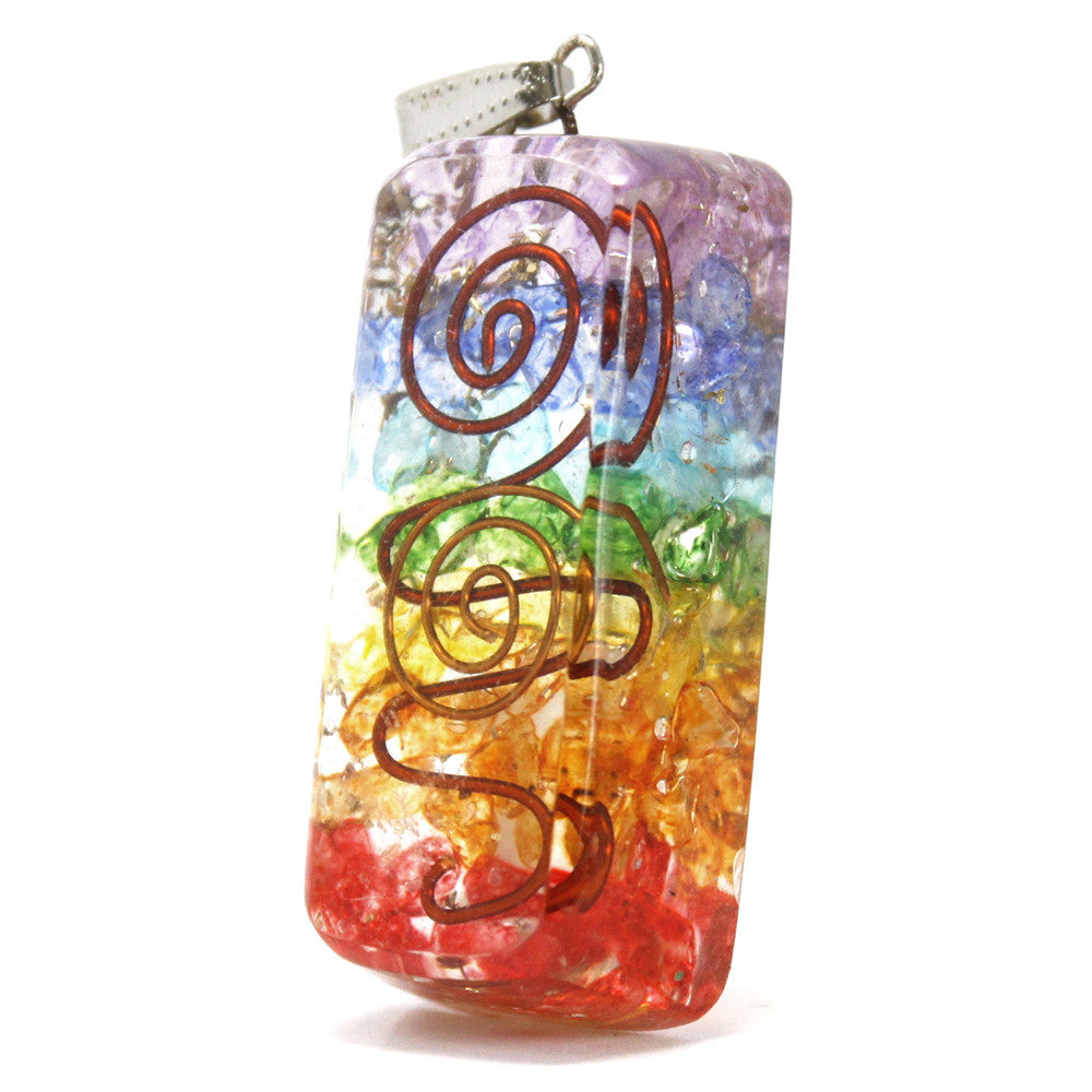 Orgonite Necklace - Rainbow