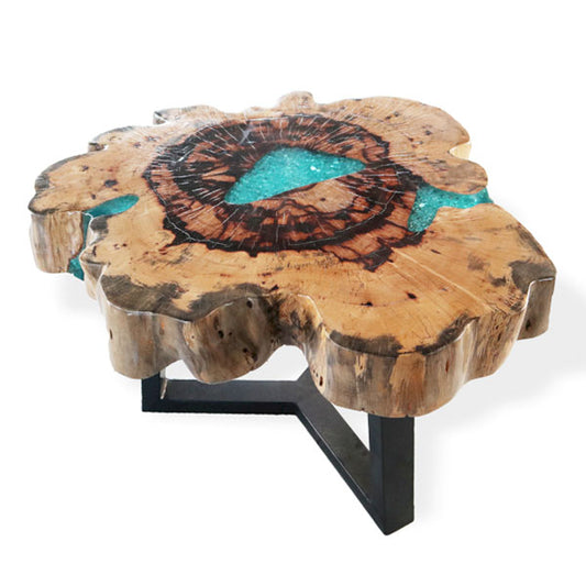 Tamarind and resin Coffee Table - Water