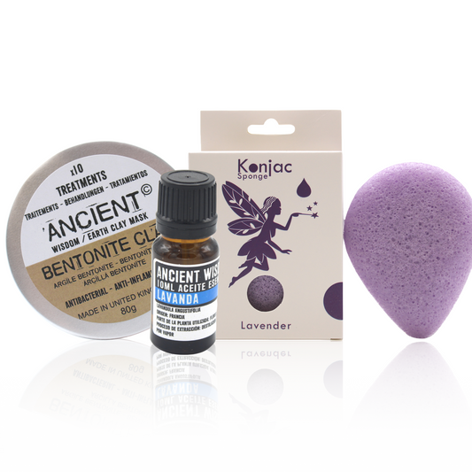 Konjac Sponge Morada, Arcilla y Aceite Esencial