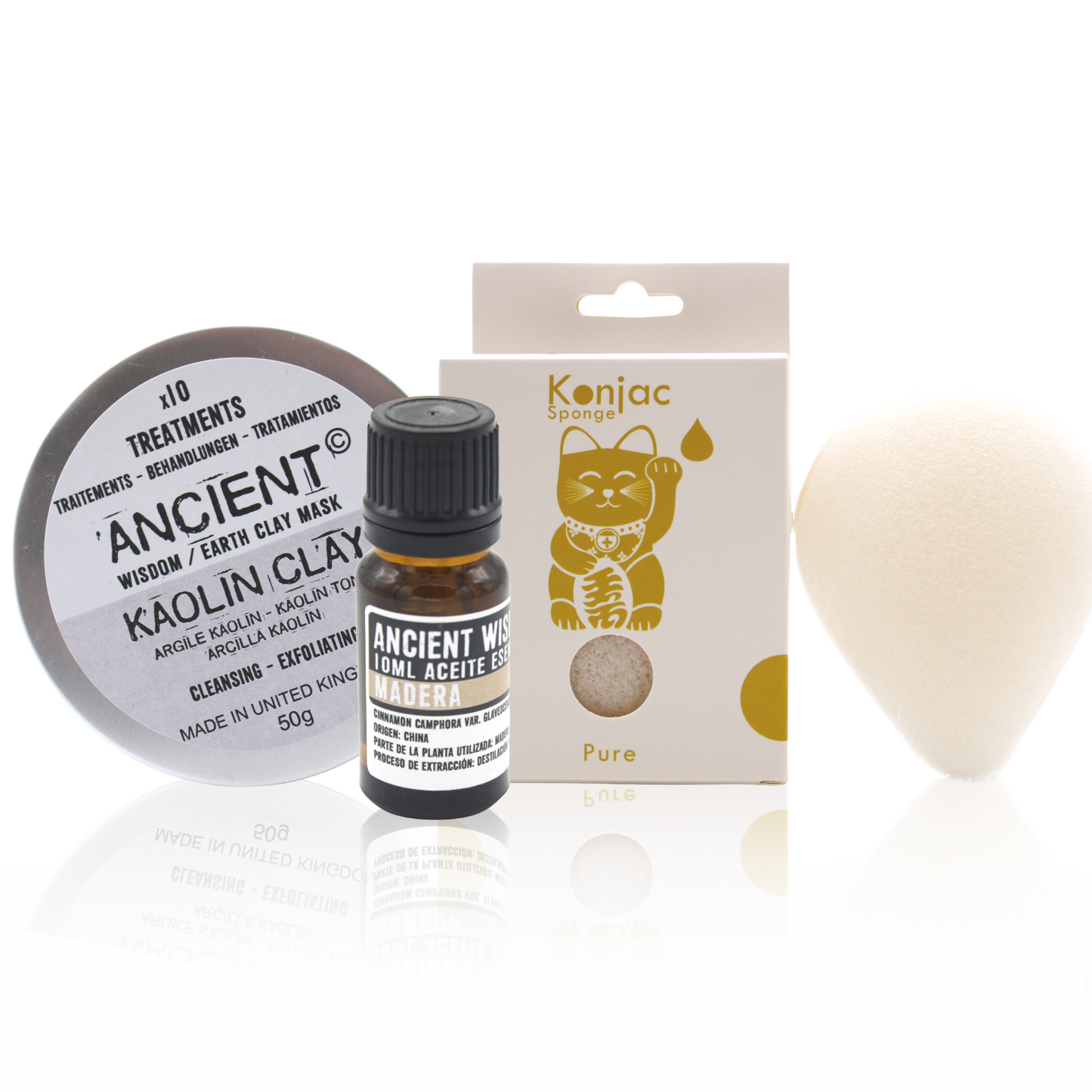 Natural Konjac Sponge, Arcilla and Essential Aceite