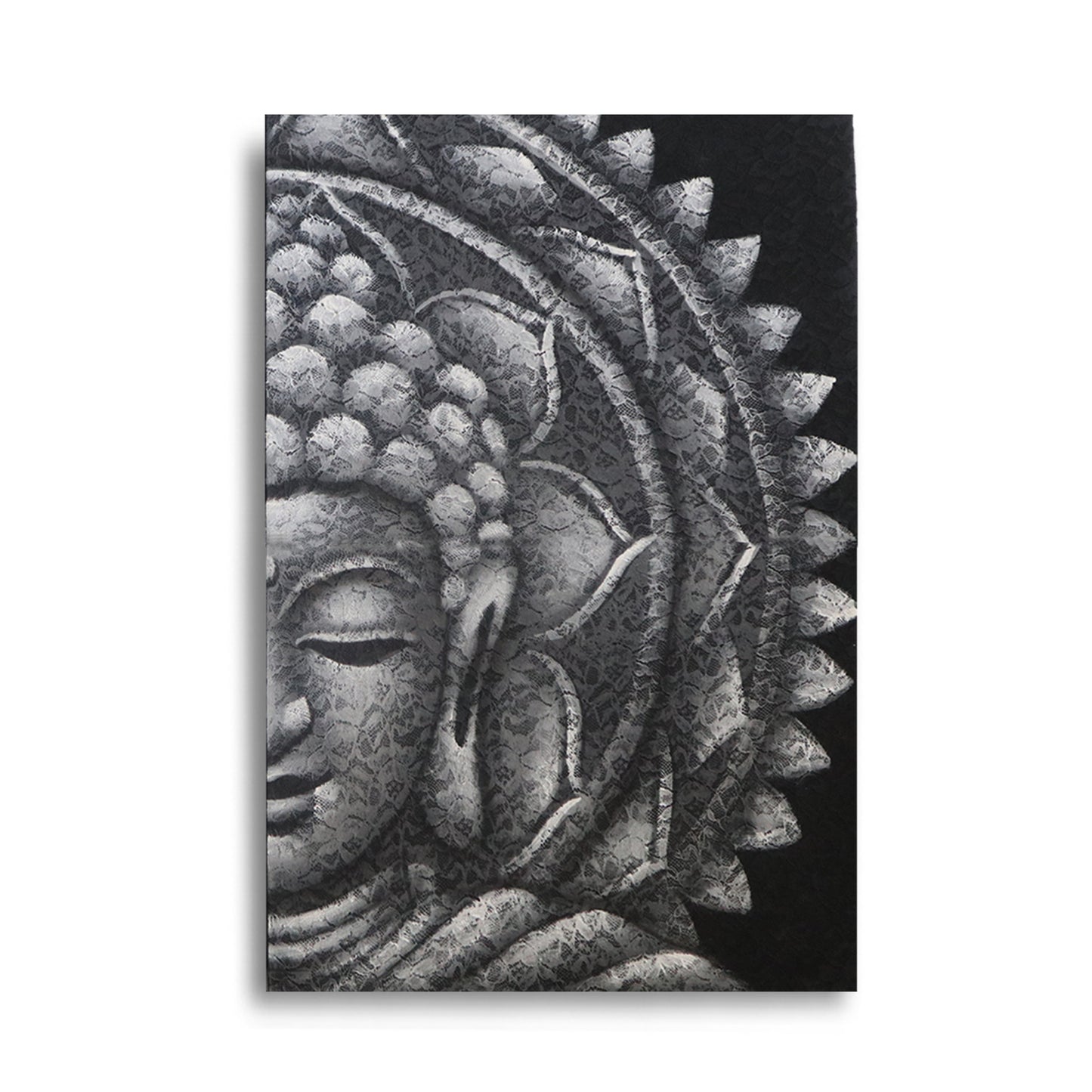 Mandala Medium Gray Buddha 60x80cm