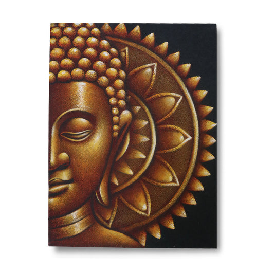 Mandala Medium Golden Buddha 60x80cm