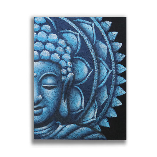 Mandala Moyen Bouddha Bleu 60x80cm