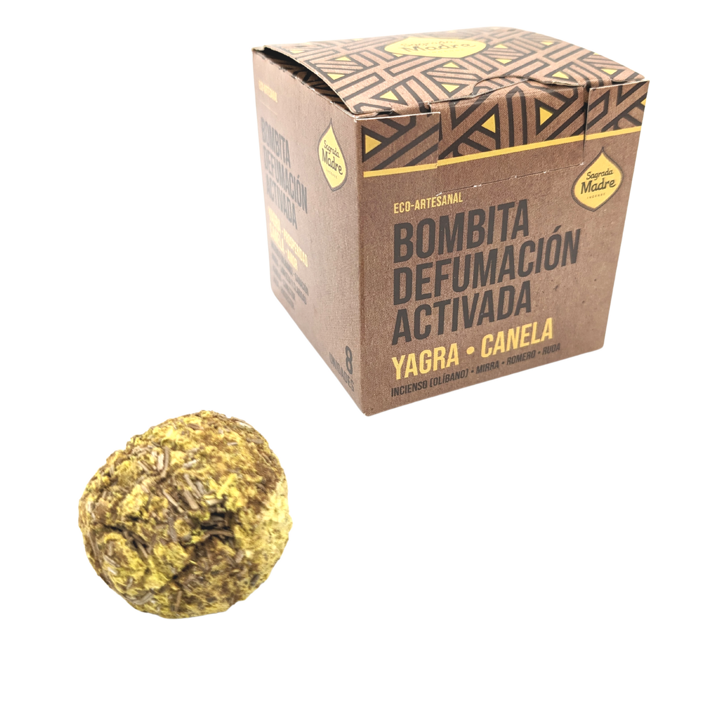 Box of 8 Yagra-Cinnamon Incense Bombs