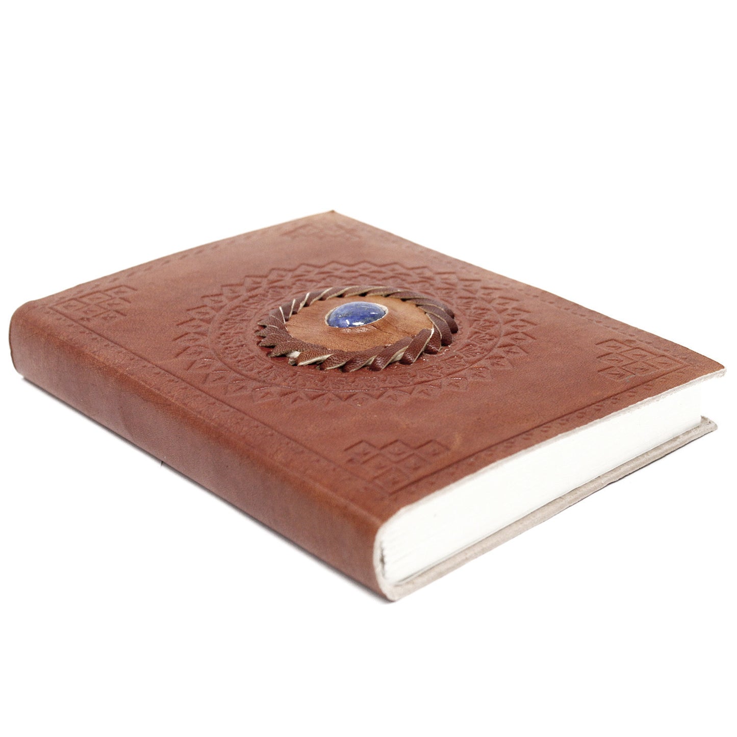 Lapizlazuli leather notebook (7x5")