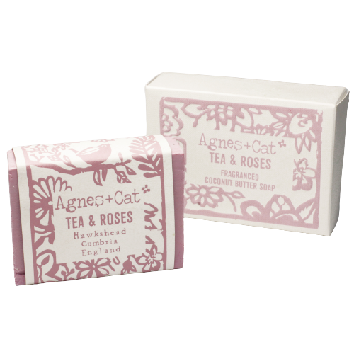 Jabón artisanal 140g - Té y Rosas