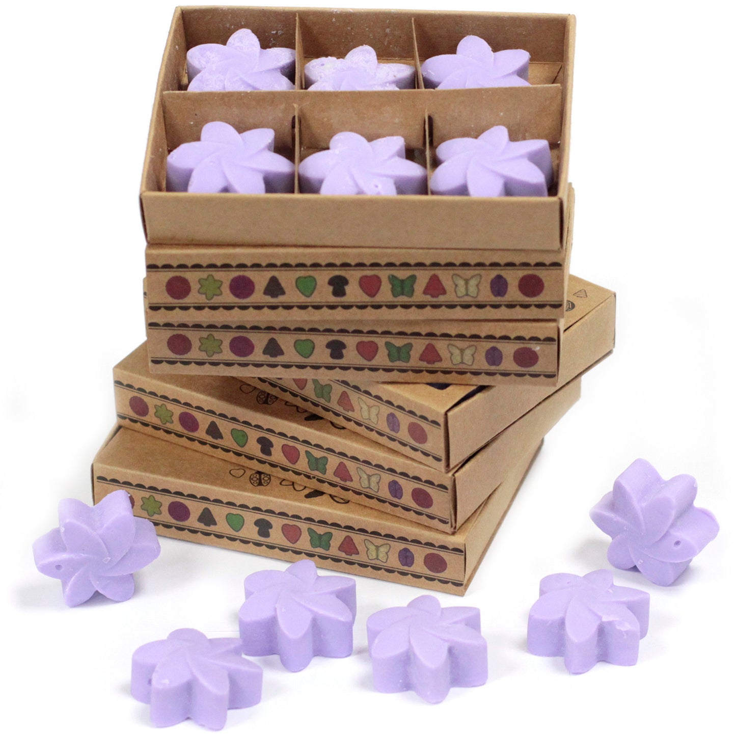 Box of 6 soy waxes - Lavender fields