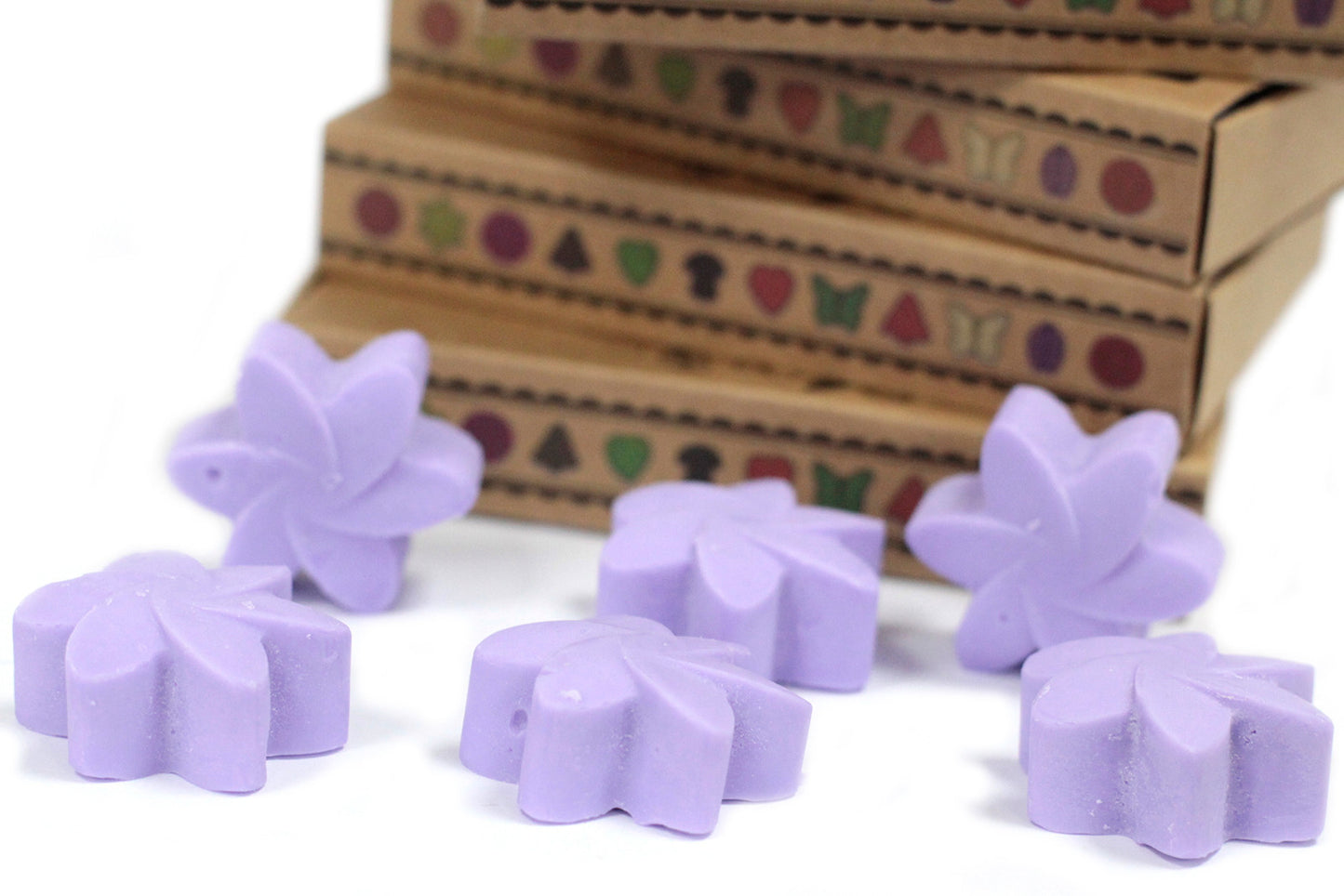 Box of 6 soy waxes - Lavender fields