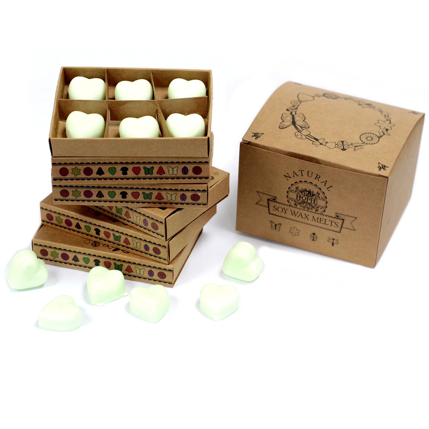 Box of 6 soy waxes - spiced manzana