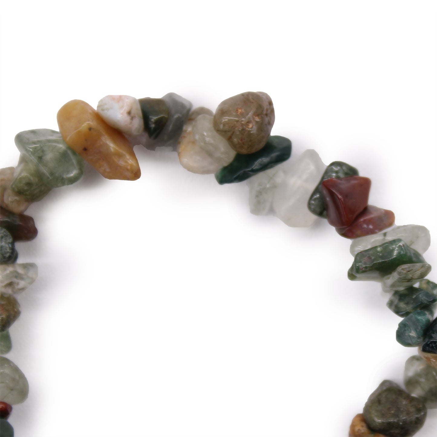 Precious Stone Fragments Bracelet - Moss Agate