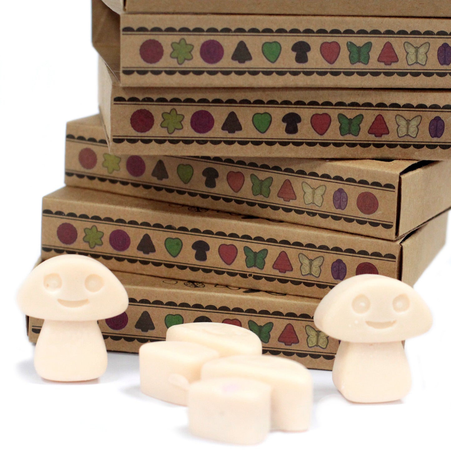 Box of 6 soy waxes - nutmeg and vanilla