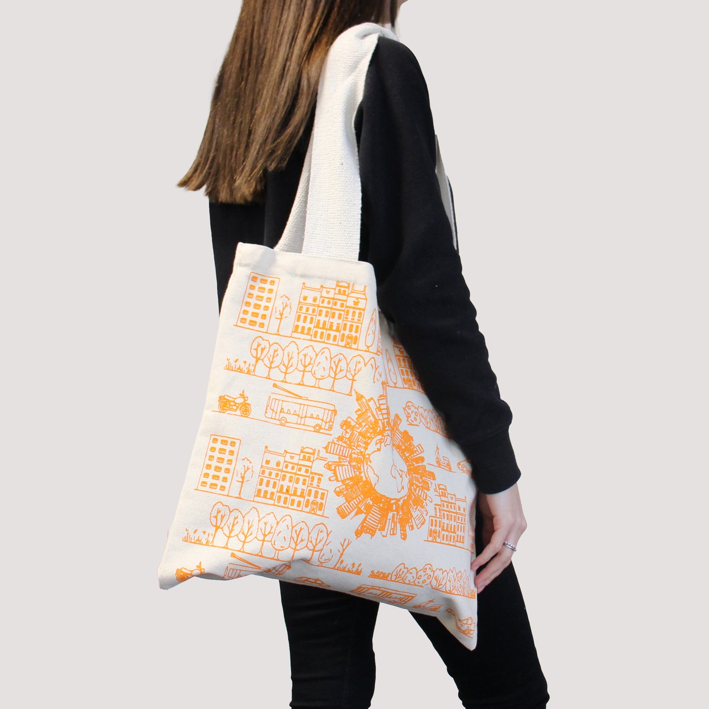 Large Cotton Bags - 38x42cm - Urban Life - 280g