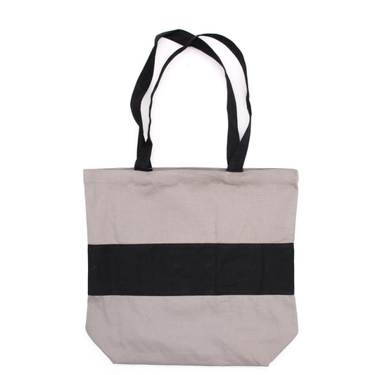 Sacs en Coton Dos Tonos - 38x42x12cm - Gris et Noir - 280g