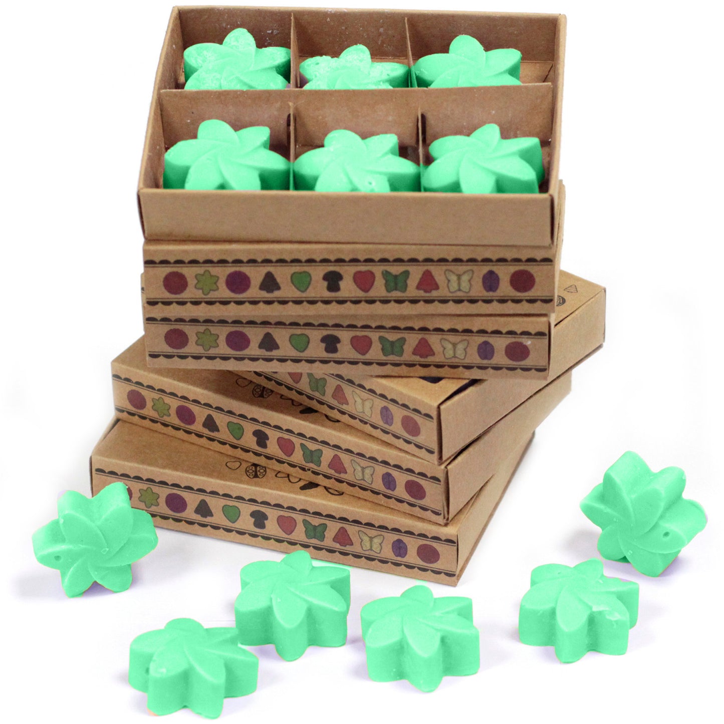 Box of 6 soy waxes - Hidden garden