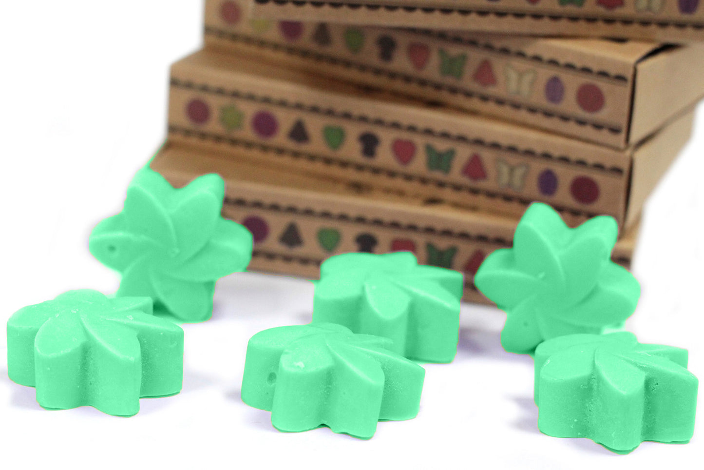 Box of 6 soy waxes - Hidden garden