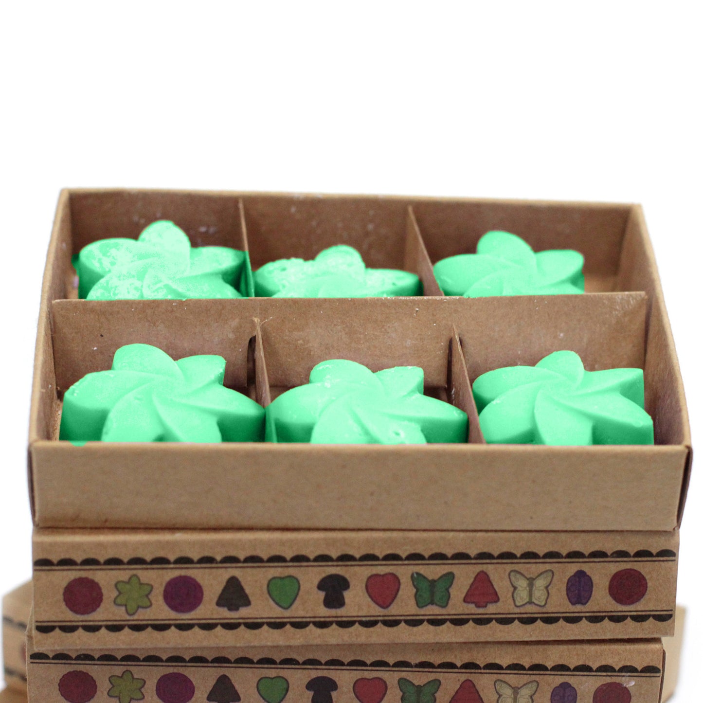 Box of 6 soy waxes - Hidden garden