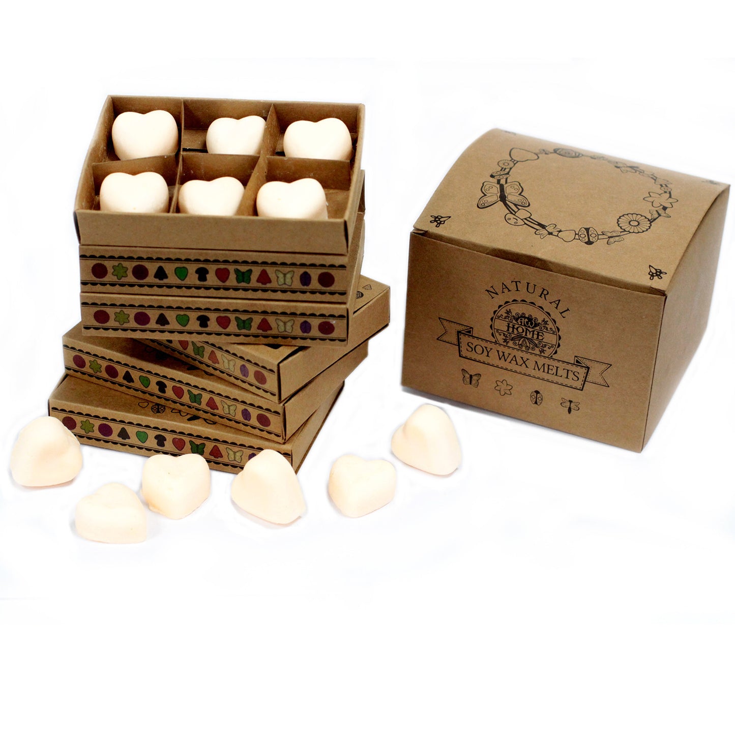 Box of 6 Soy waxes - Cinnamon and Orange