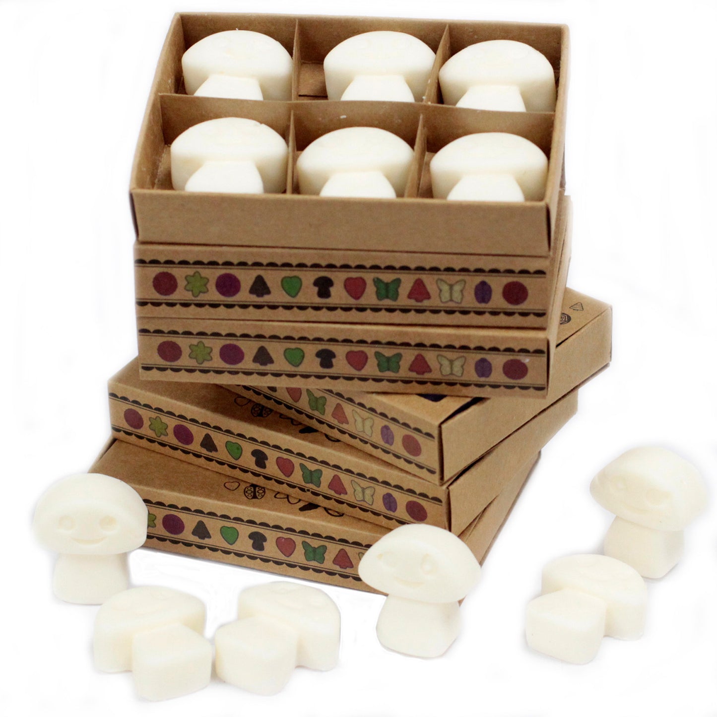 Box of 6 Soy waxes - Almizcle white