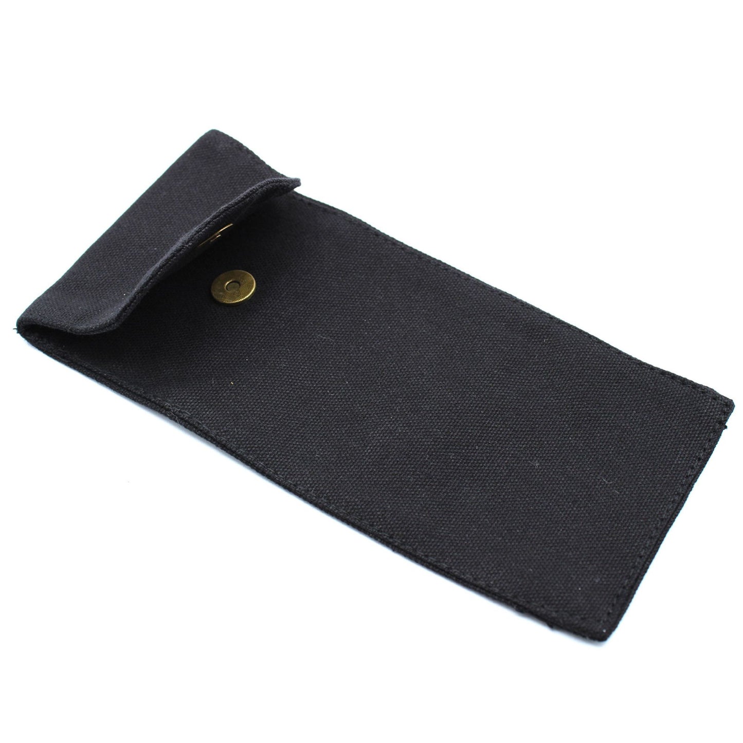 Pochette en coton pour rouleaux de visage avec pierres précieuses 10oz - Noir 9x19xm