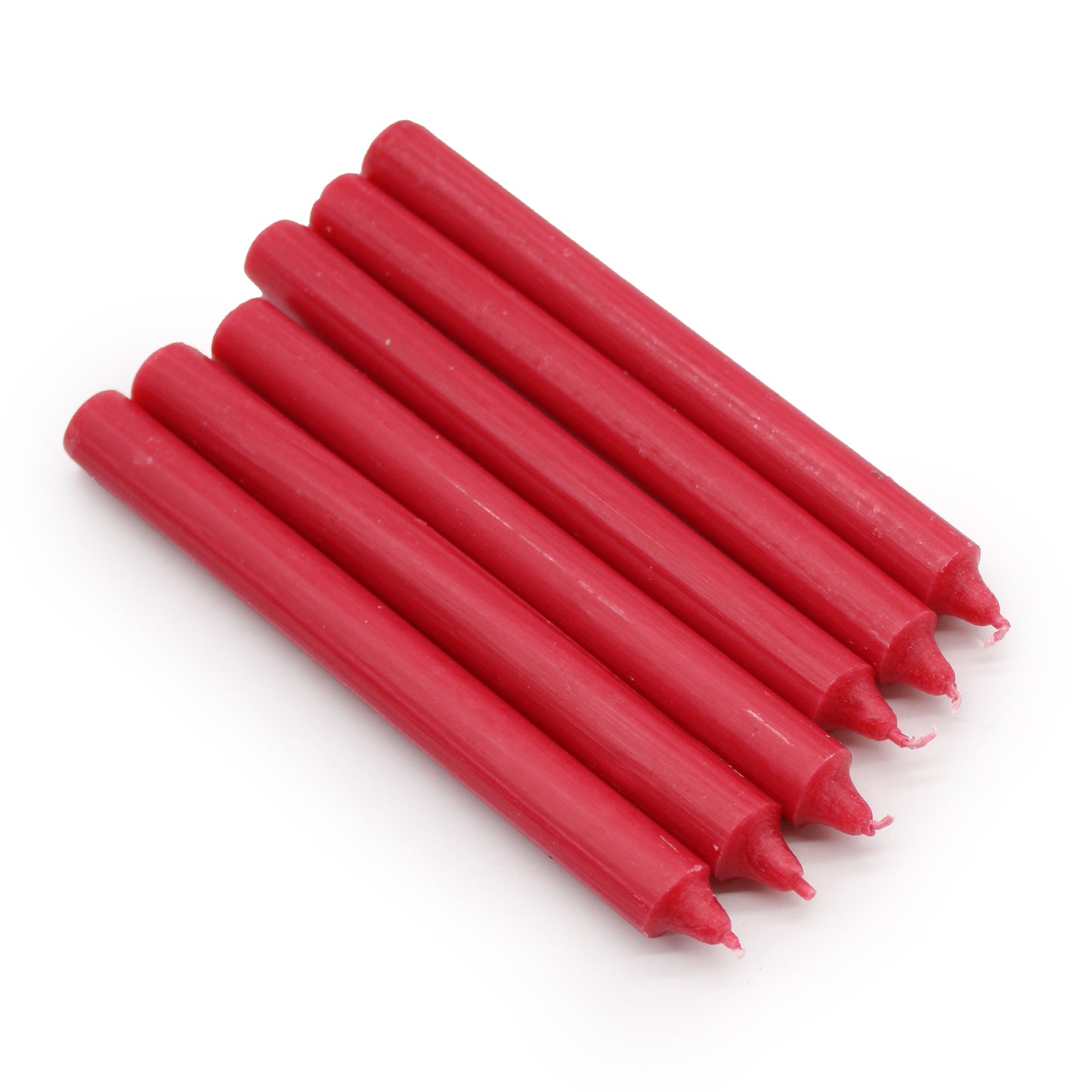 Bulk Solid Color Dinner Candles - Rustic Red - Pack of 10