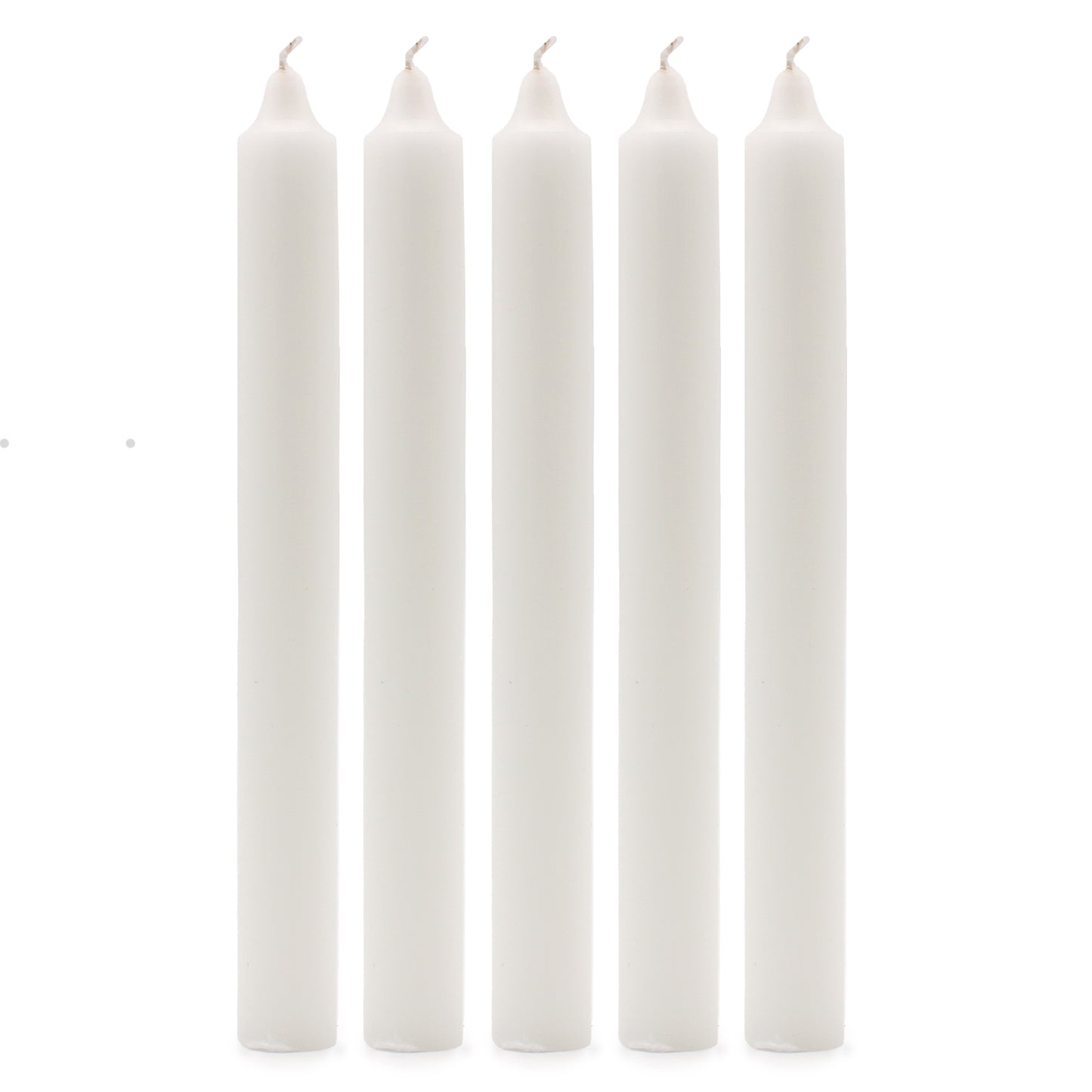 Solid Color Bulk Candles - Rustic White - Pack of 10