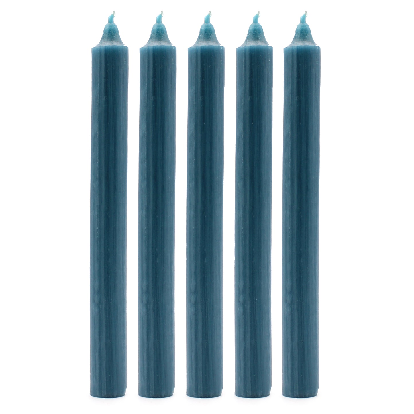 Solid Color Bulk Candles - Rustic Teal - Pack of 10