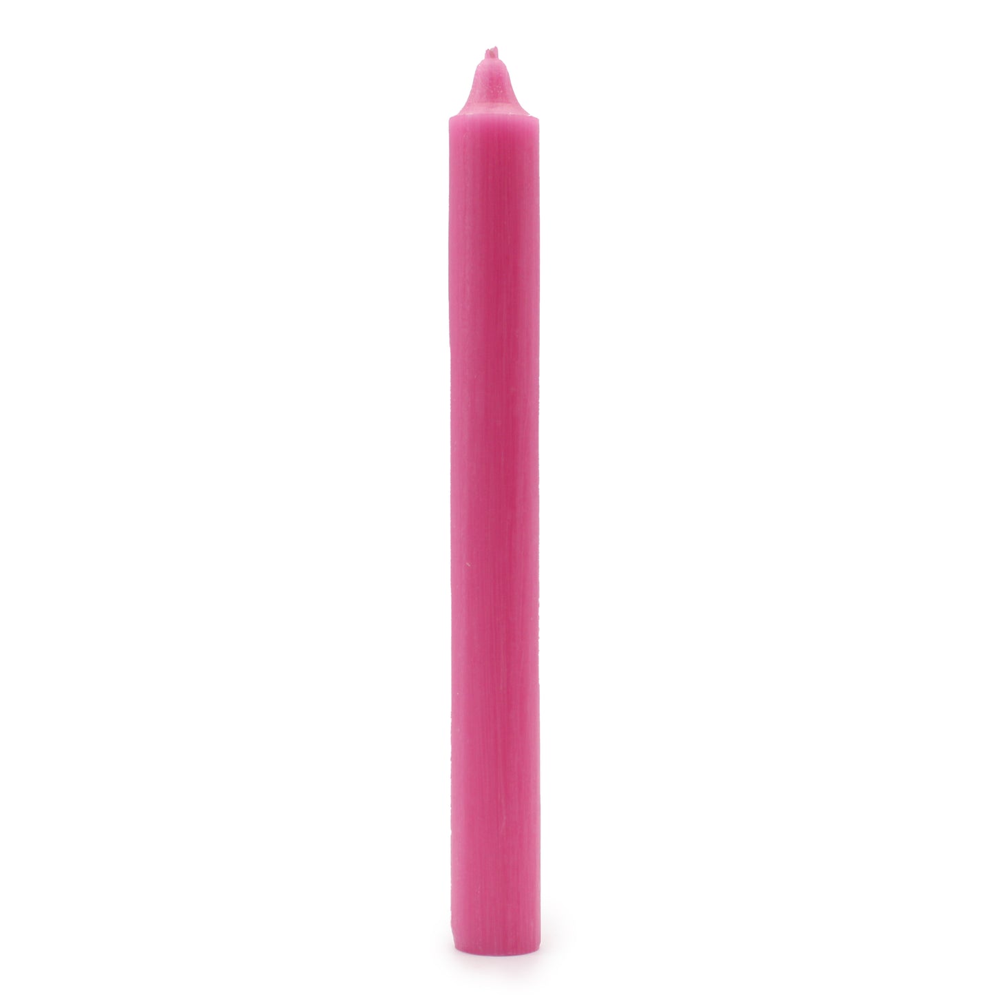 Bougies en vrac de couleur unie - Rose foncé rustique - Paquet de 10