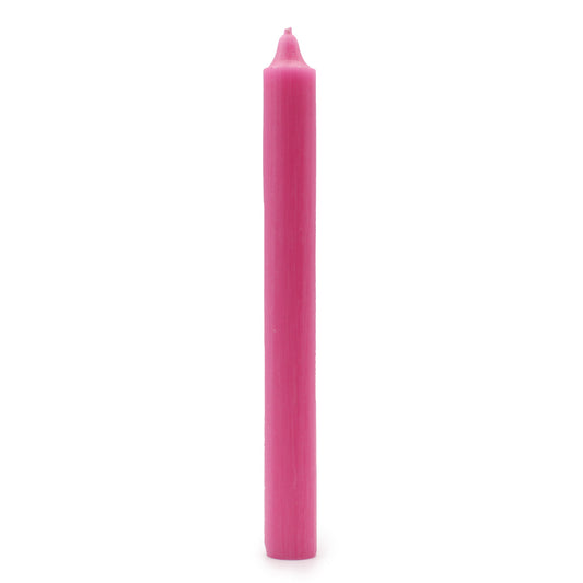 Velas a Granel de Color Sólido - Rosa Profundo Rústico - Paquete de 10