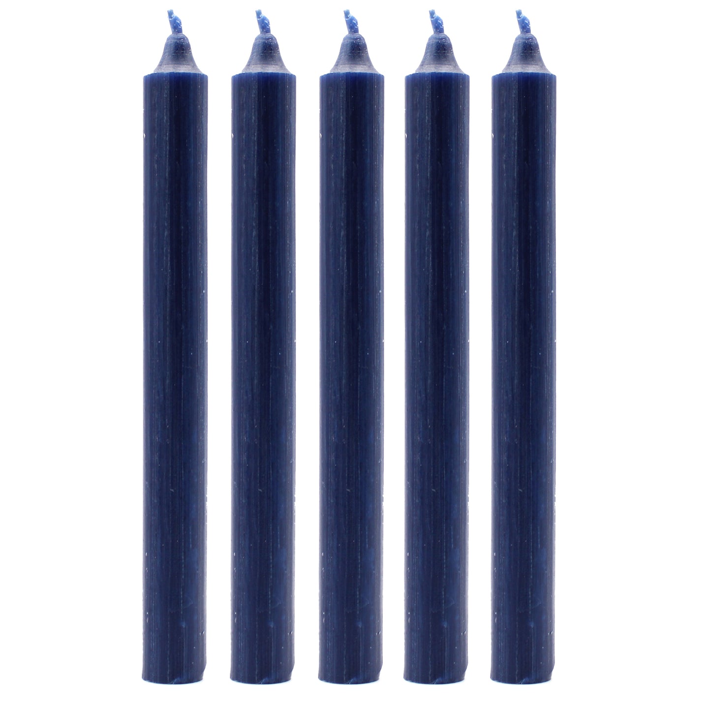 Solid Color Bulk Candles - Rustic Navy Blue - Pack of 10