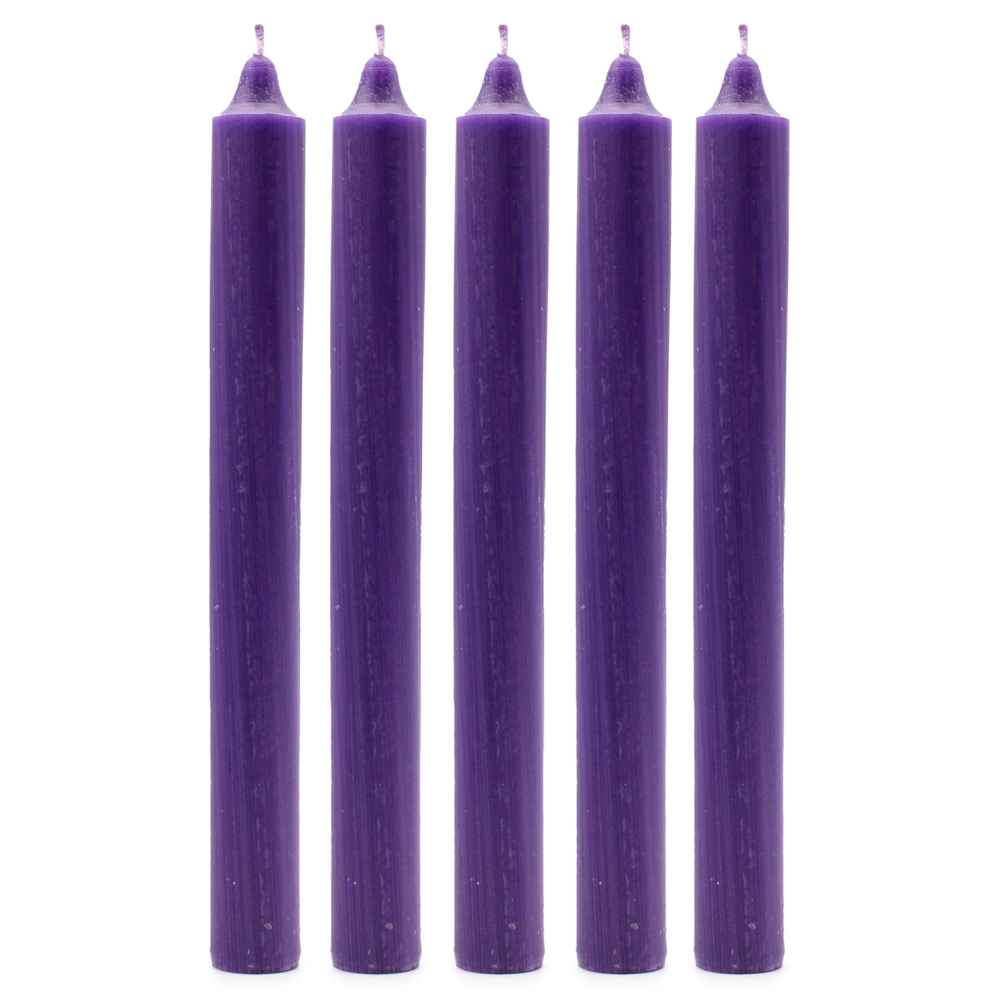 Bougies en vrac de couleur unie - Morado rustique - Paquet de 10