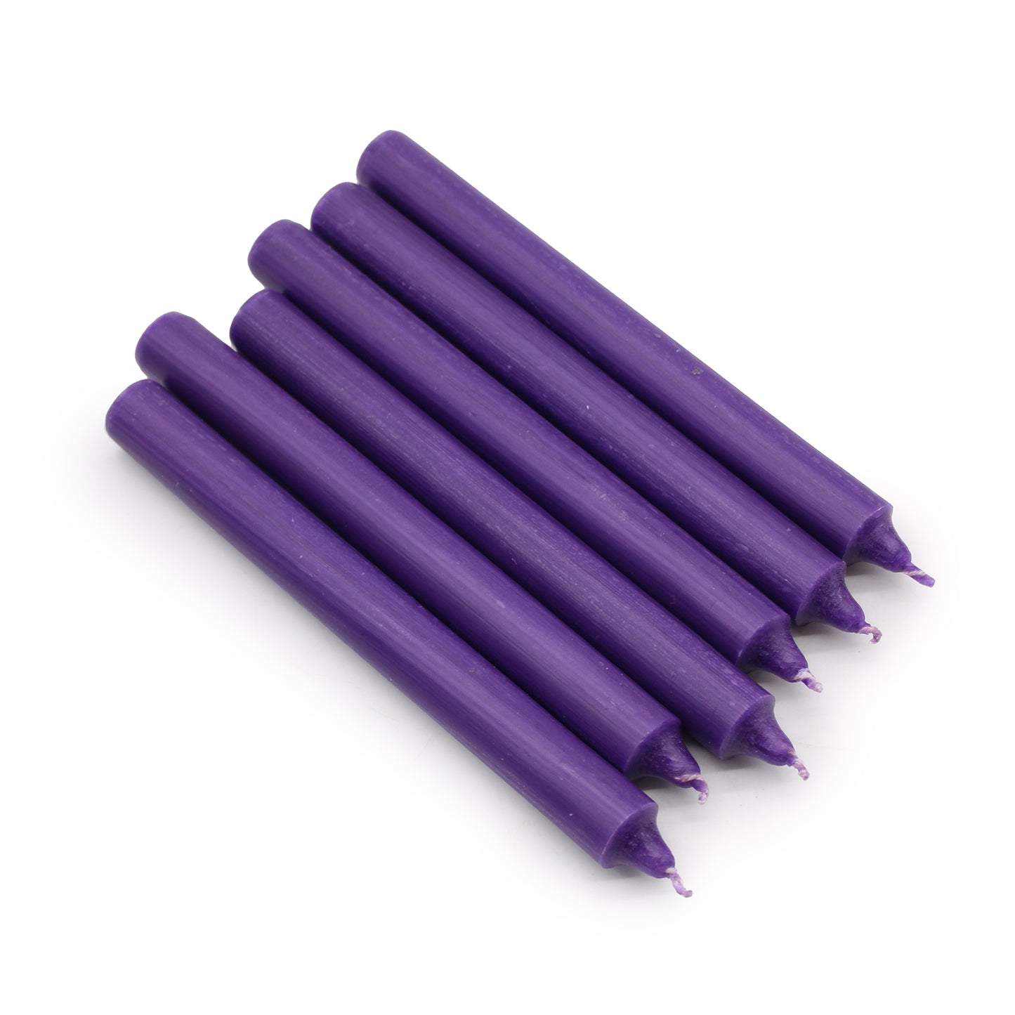 Bougies en vrac de couleur unie - Morado rustique - Paquet de 10