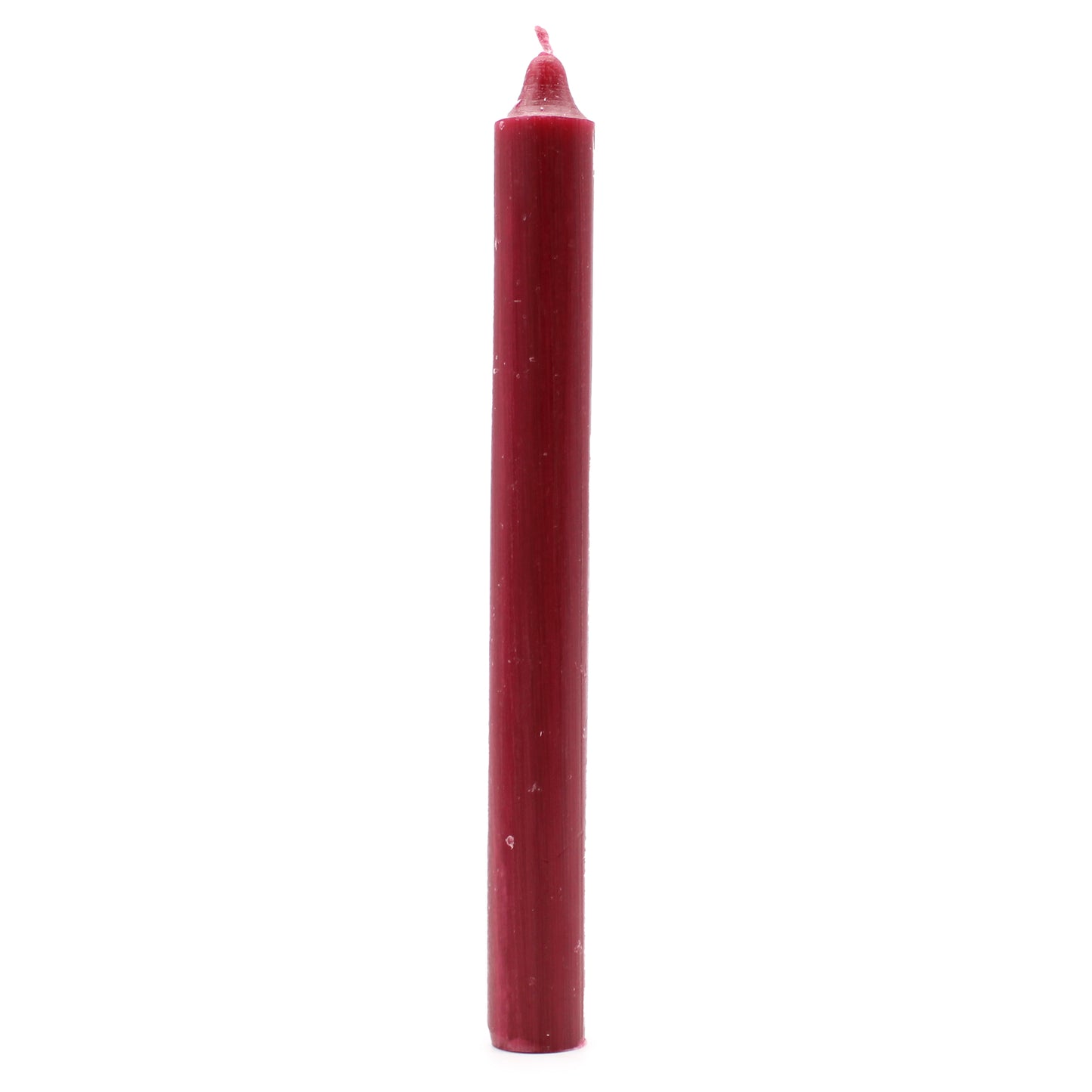 Solid Color Bulk Candles - Rustic Burgundy - Pack of 10