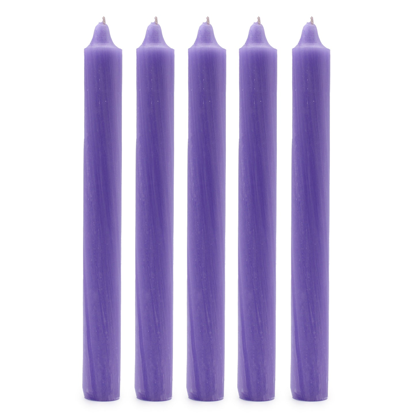 Velas a Granel de Color Sólido - Lila Rústica - Paquete de 10