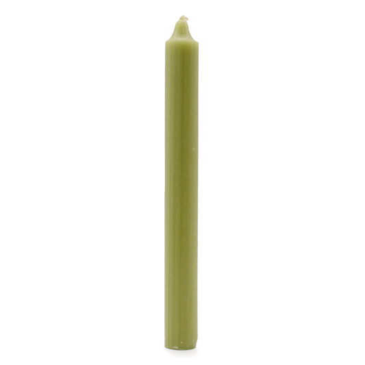 Bougies en vrac de couleur unie - Olive rustique - Paquet de 10