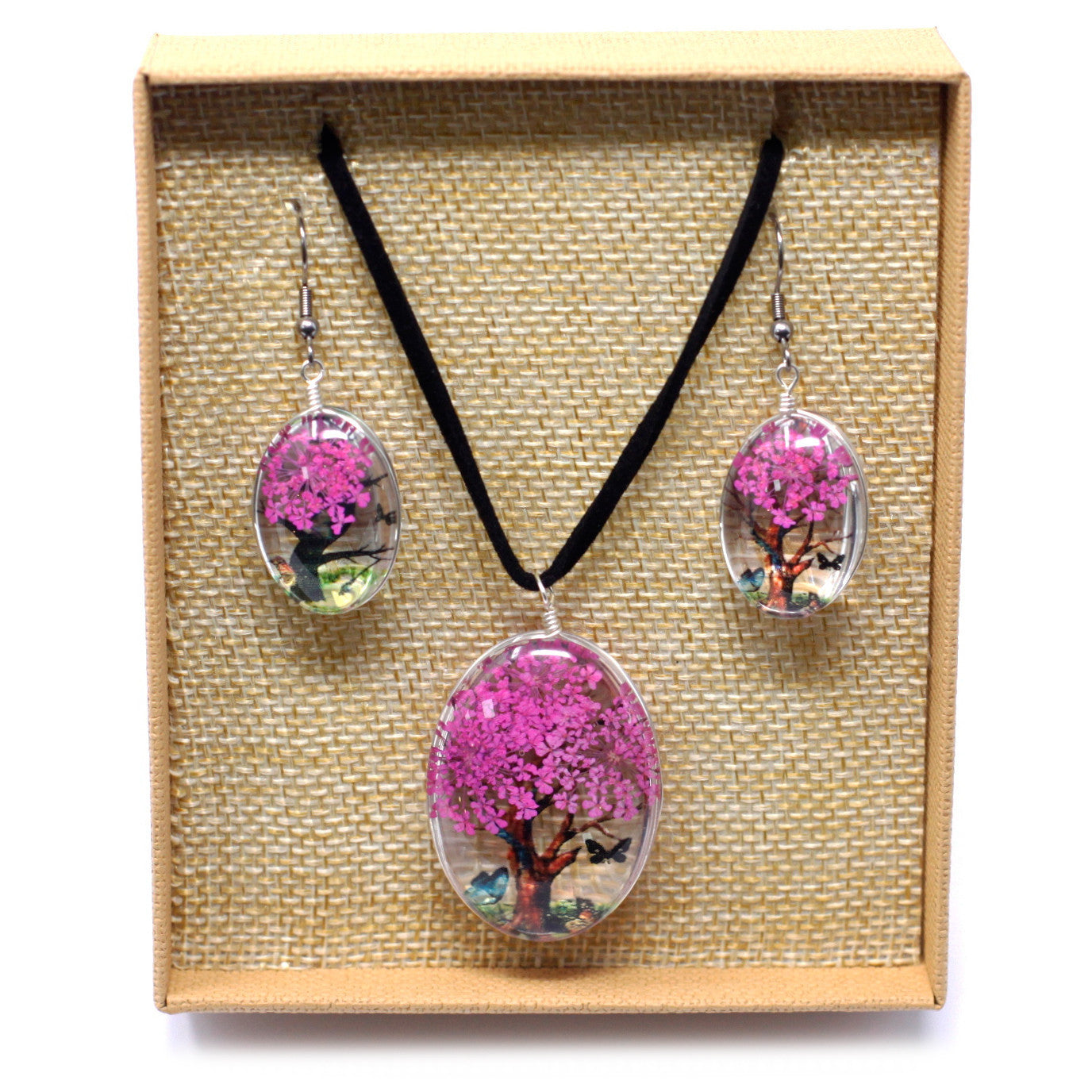 Pressed Flowers - Arbol De La Vida - Brilliant Pink