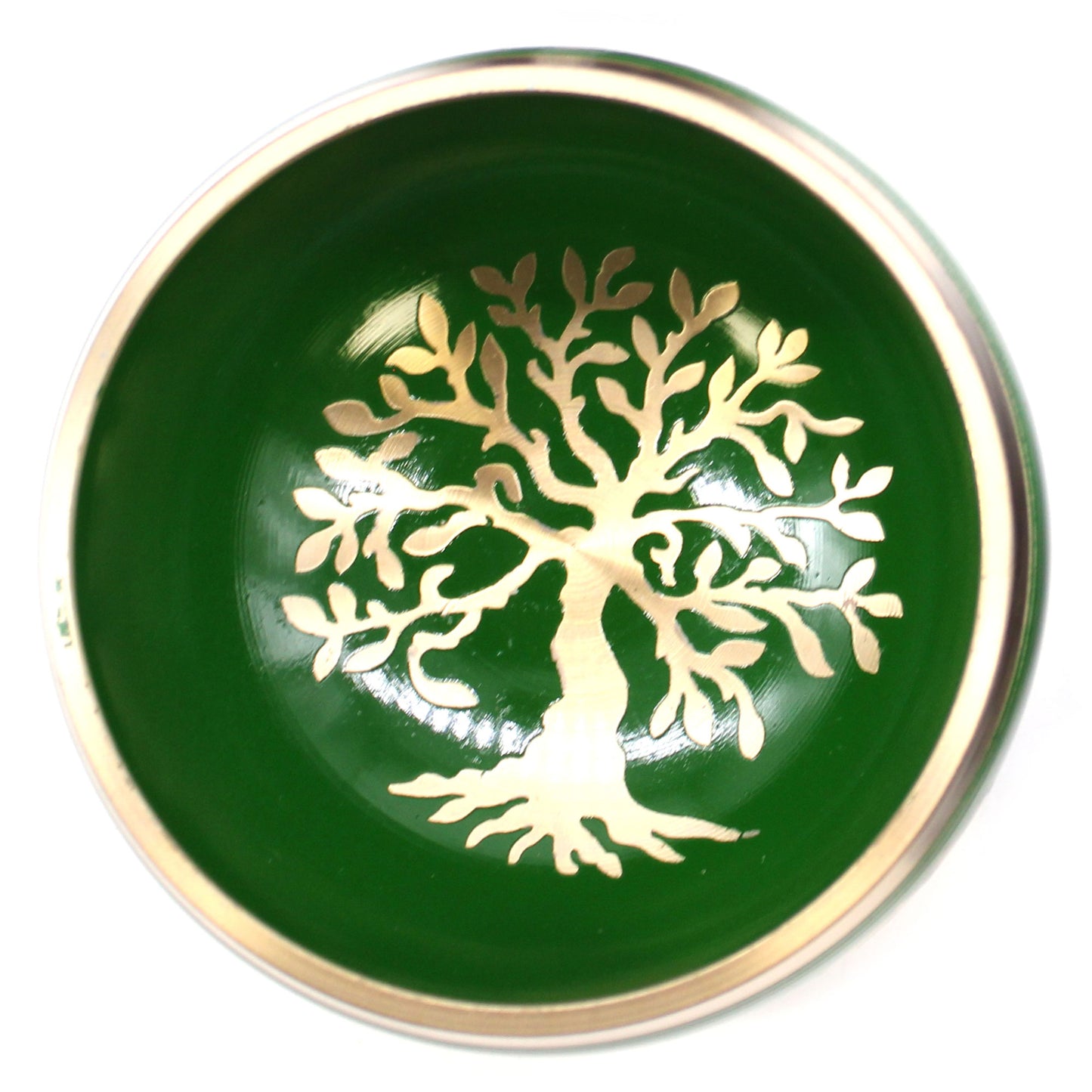 Jeu Tibétain Cuenco - Arbre de Vie - Vert 10,7 cm