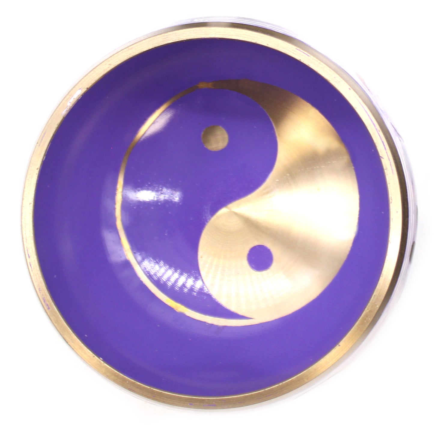 Tibetan Cuenco Game - Yin &amp; Yang - White/Morado 10.7 cm