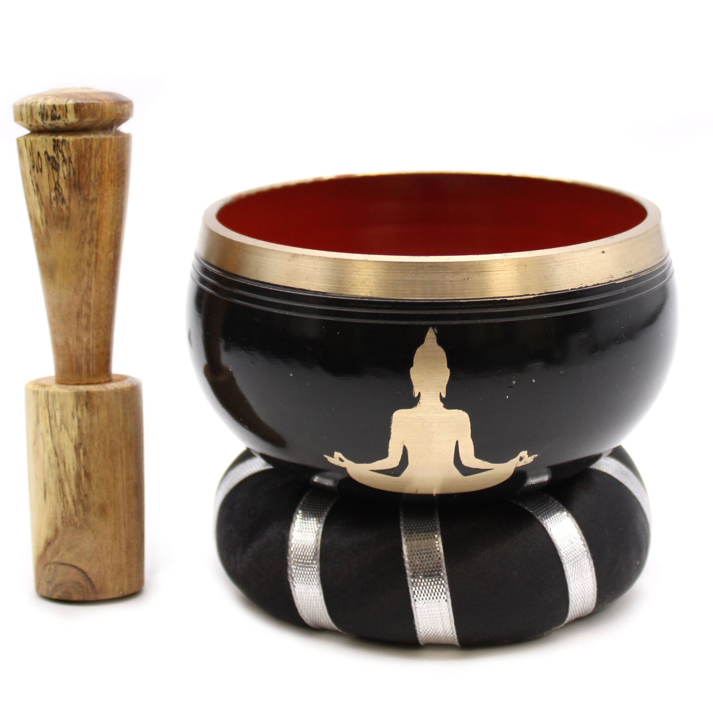 Tibetan Cuenco Game - Buddha - Black/Orange 10.7 cm