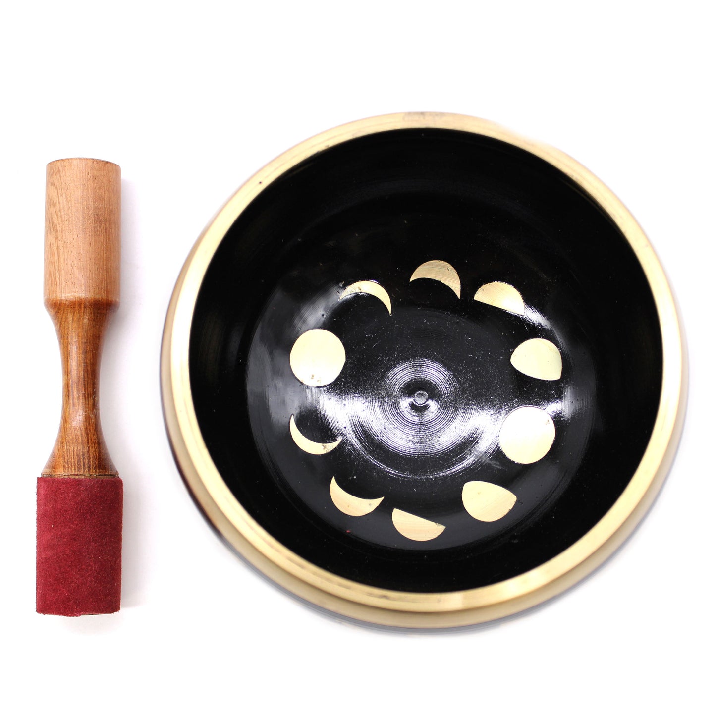 Tibetan Cuenco Game Lrg - Lunar Phase - Black 14cm