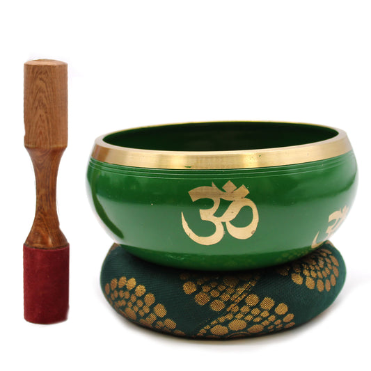 Tibetan Cuenco Game Lrg - Tree of Life - Green 14cm