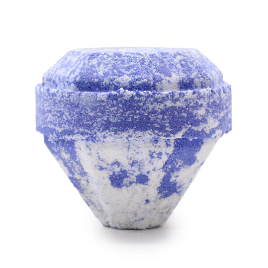 Precious Stone Bath Bomb - White and Blue