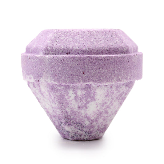 Precious Stone Bath Bomb - White and Violet