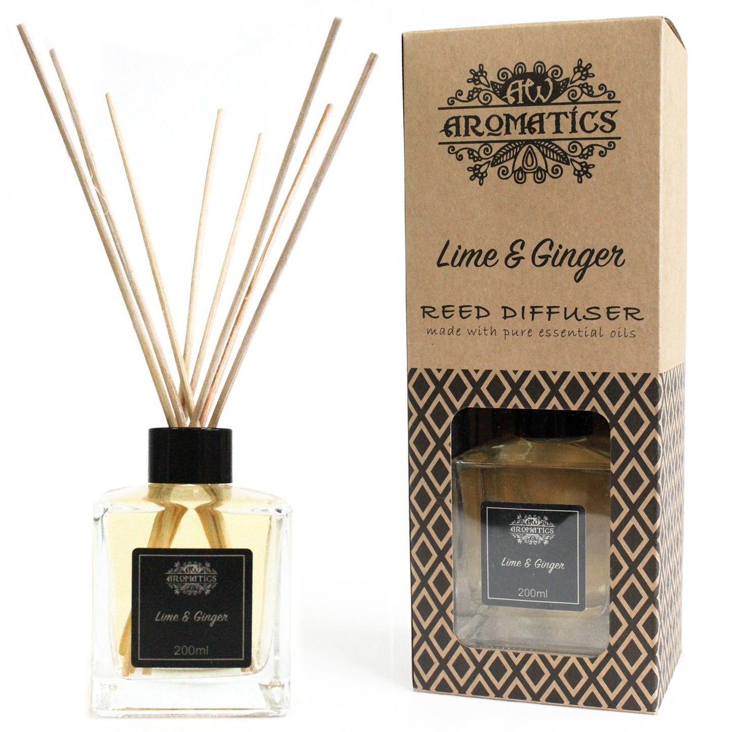 Varilla Diffuser with Essential Oils - Lime and ginger