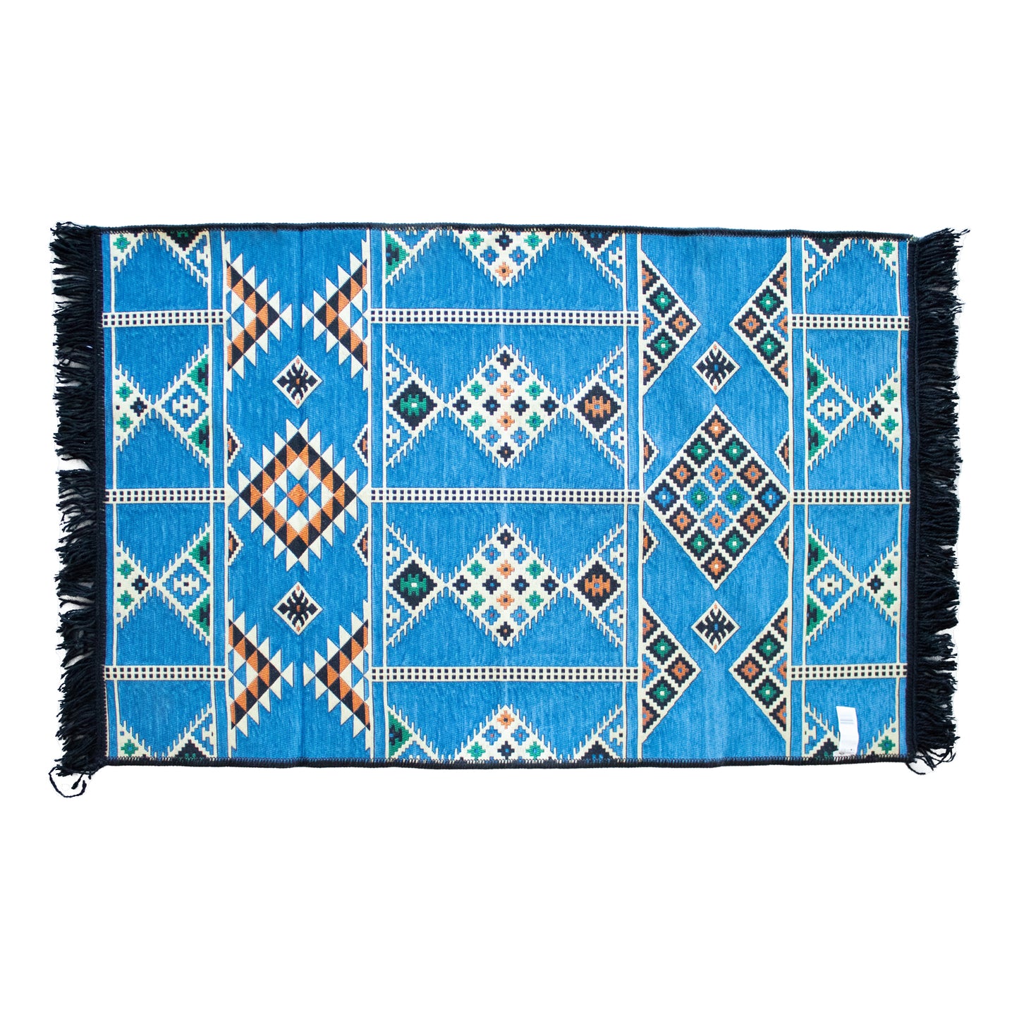 Alfombra Kilim 125x80 cm - Azul cielo