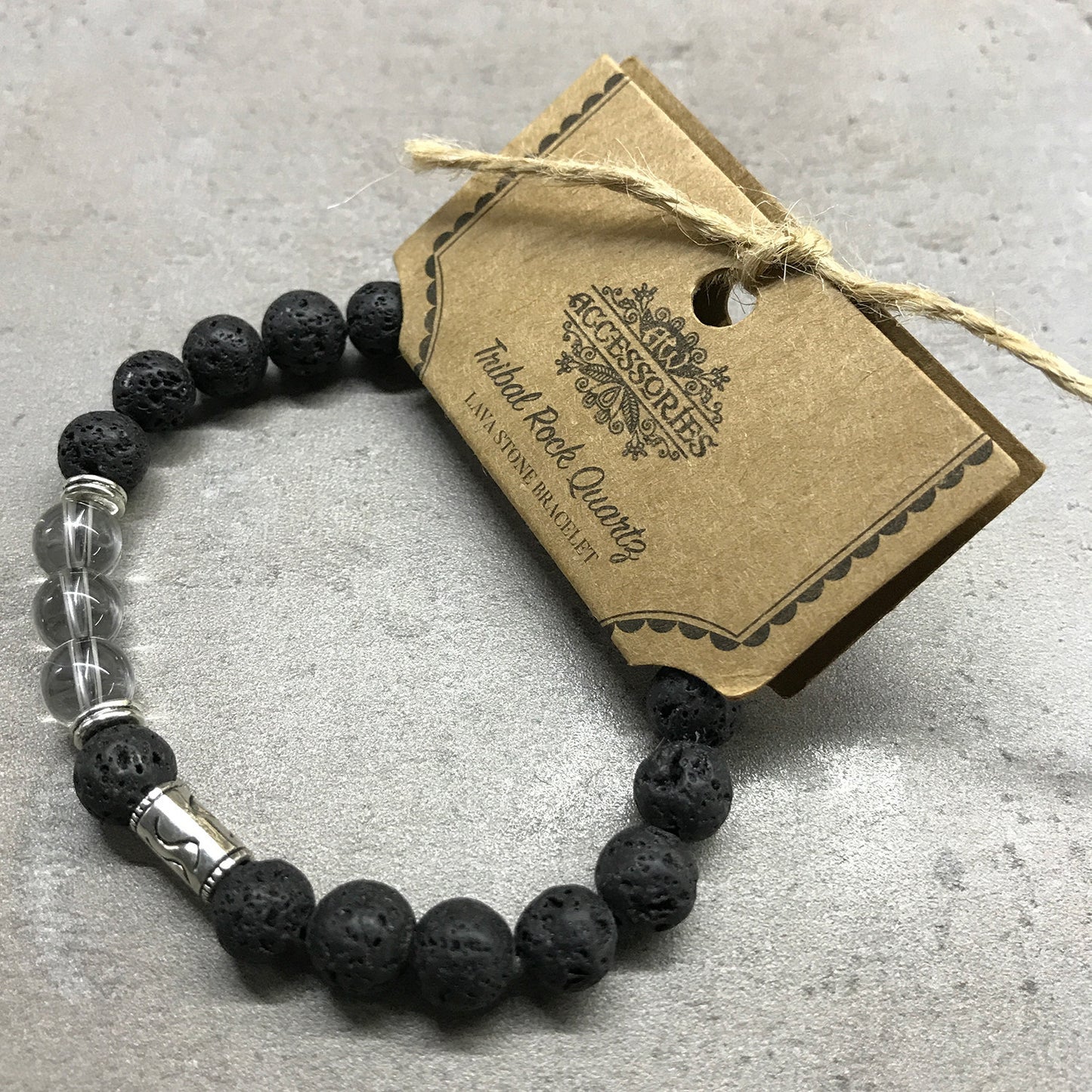 Lava Stone Bracelet - Elephant - Chakra