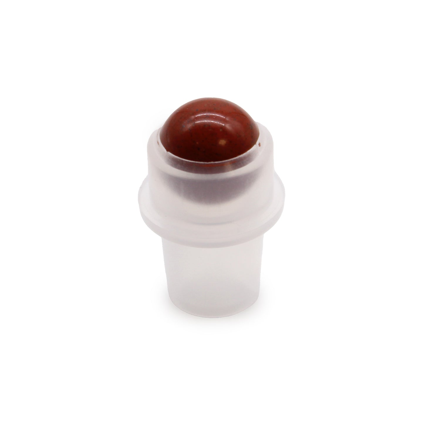 Embout roller pierre précieuse pour flacon de 5 ml - Jaspe rouge