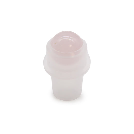 Embout roller pierre précieuse pour flacon de 5 ml - Marbre rose