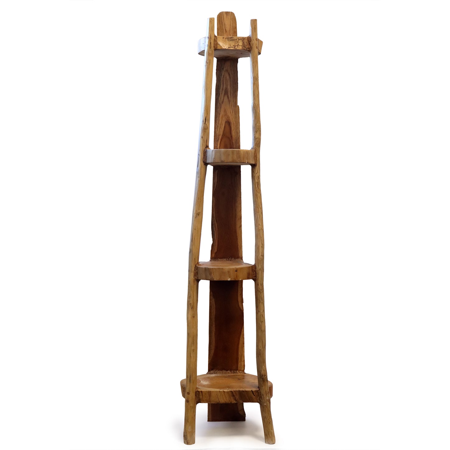 Rinconera 4 Natural Teak Shelves - 135cm high