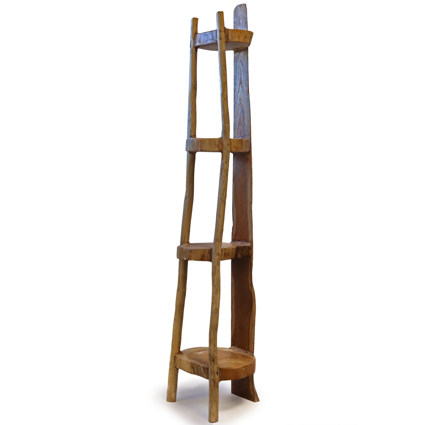 Rinconera 4 Natural Teak Shelves - 135cm high