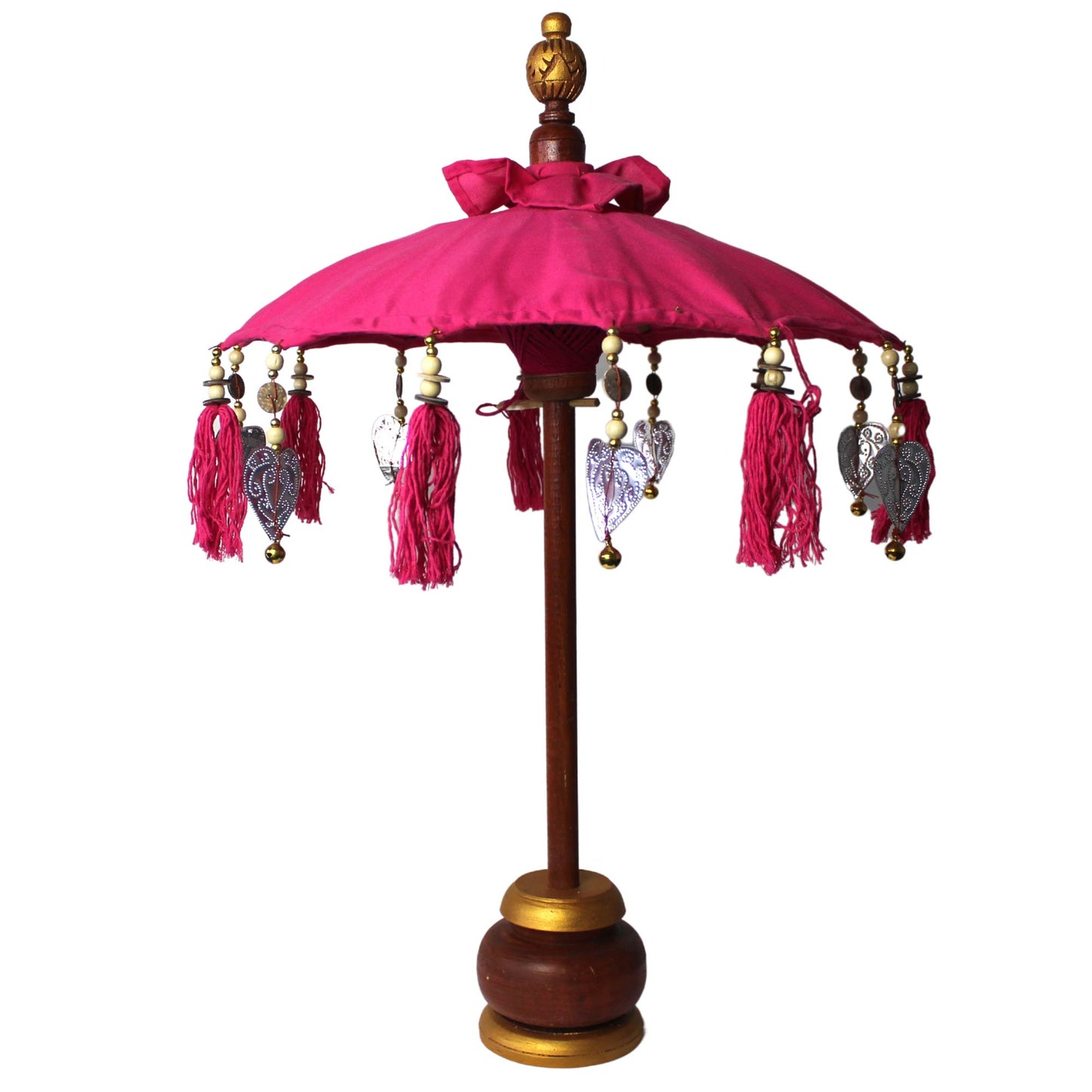 Parasol Bali Home Decor - Coton - Rose - 40cm